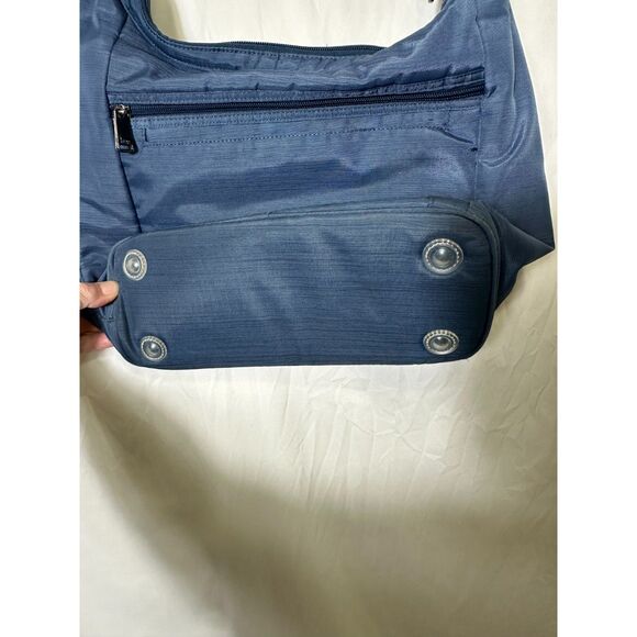 Gymboree Lug Brushed Peacock Travel Bag Insulated Side Pocket - Picture 3 of 5